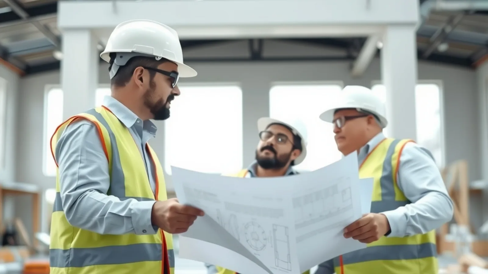 Concrete Kuwait team working on a project